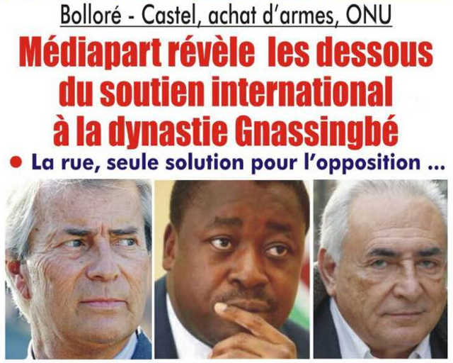 Togo, Bolloré &#8211; Castel, Achat d’armes, ONU : Les dessous du soutien international à la dynastie Gnassingbé
