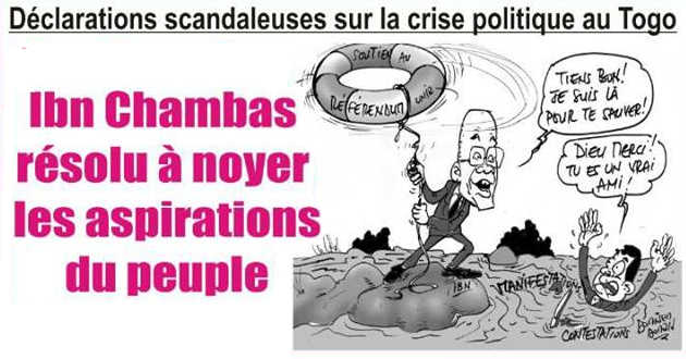 Crise politique au Togo : Déclarations scandaleuses d&rsquo;Ibn Chambas, un « diplomate » corrompu résolu à noyer les aspirations du peuple !