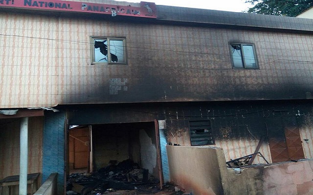 Le siège du PNP à Agoè incendié