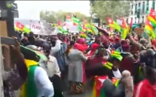 VIDEO/ Forte mobilisation de la diaspora Togolaise dans plusieurs capitales Européennes