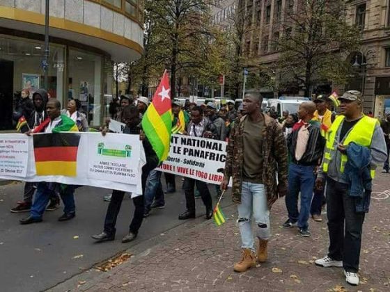 Togo / Allemagne : Manifestation de la diaspora à Frankfort le 22 octobre dernier.