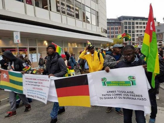 Togo / Allemagne : Manifestation de la diaspora à Frankfort le 22 octobre dernier.