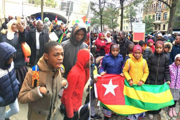 Togo :  échos de manifestations de la diaspora togolaise en Allemagne, aux USA, au Bénin, au Ghana et au Nigeria