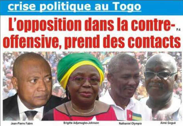 Crise politique au Togo : Contre-offensive de l&rsquo;opposition