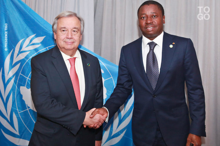 Le SG de l’ONU s’entretient avec Faure Gnassingbé