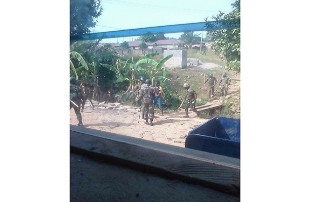 Voici les militaires à l’oeuvre à Sokodé