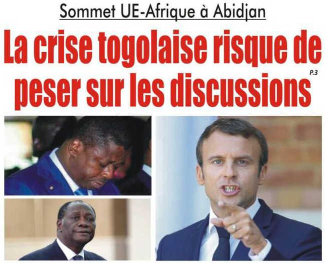 Sommet UE-Afrique à Abidjan : La crise togolaise risque de peser sur les discussions