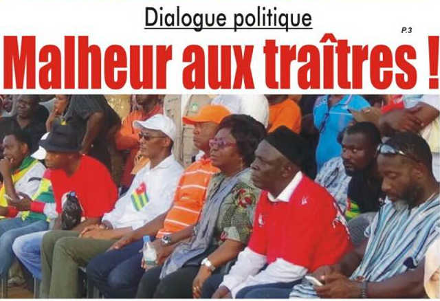 Togo, Dialogue politique : Malheur aux traîtres !