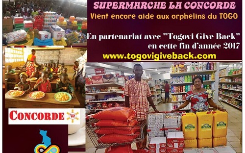 Le Supermarché la Concorde vient en aide aux orphelins du Togo