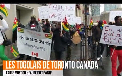 VIDEO/ La diaspora togolaise à Toronto à manifesté pour la libération du Togo