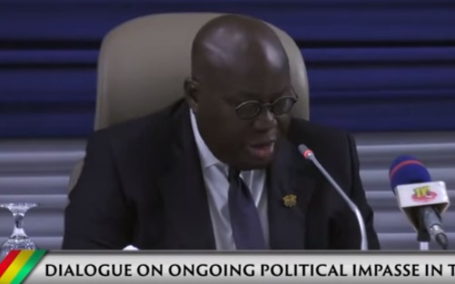 Video/ Le discours du Président du Ghana à l’ouverture du dialogue sur la situation politique du Togo