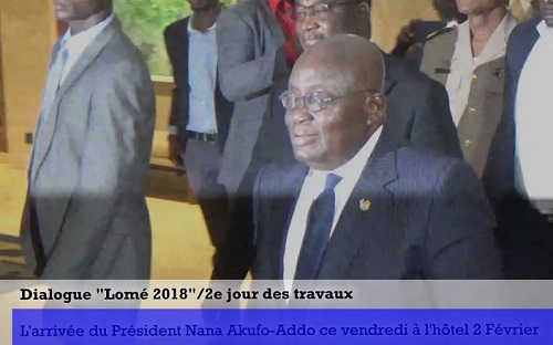 Vidéo/’Lomé 2018′: 2e Jour des travaux: l’arrivée du Président Nana Akufo-Addo