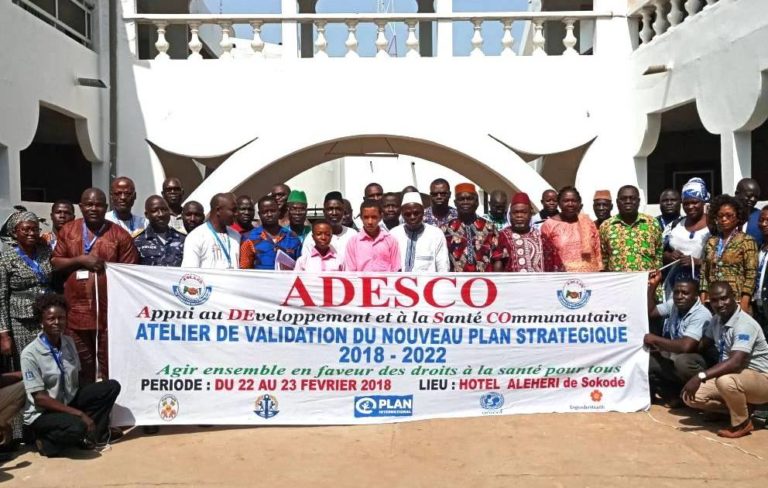 Droit à la santé des populations au Togo / ONG ADESCO : Validation du plan stratégique 2018-2022