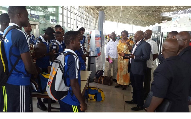 Un accueil chaleureux aux héros de l’AS Togo Port ce matin à l’aéroport