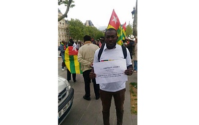 Des Togolais se sont mobilisés à Paris pour demander la libération d’Assiba Johnson