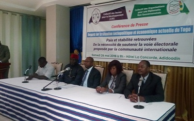 Crise sociopolitique au Togo : Le CJD et ses partenaires de la société civile réclament du gouvernement la tenue des élections cette année