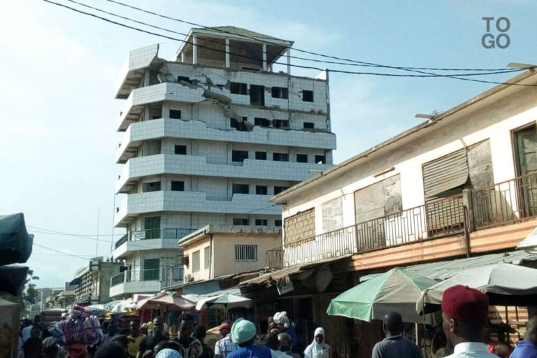 Scène de désolation à Lomé