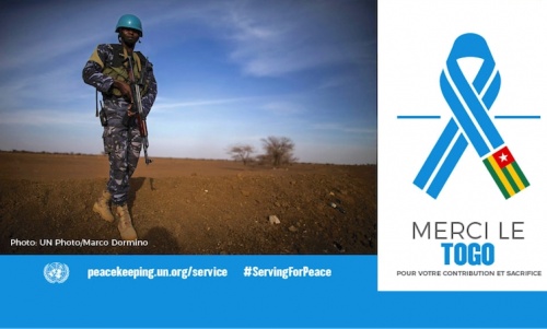Les Nations Unies lancent une campagne sur Twitter pour honorer les Casques bleus togolais