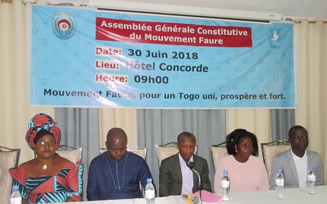 Un nouveau mouvement affilié au parti UNIR a vu le jour au Togo: le « Mouvement Faure »