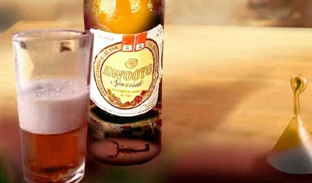Togo :  Awooyo, Une bière au jus succulent de Scorpion ?