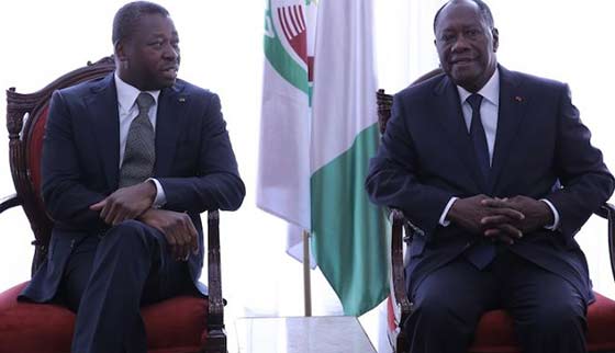 Faure Gnassingbé – Allassane Ouattara, le jour et la nuit?                                                                             6 août 2018
