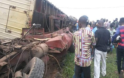 Un mort dans une collision entre un train et  un camion à Lomé