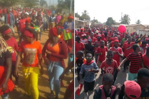 Togo, 2e jour de manifs contre le régime Faure/RPT-UNIR : Plus d’un demi-million de manifestants dans les rues de Lomé et d’autres villes
