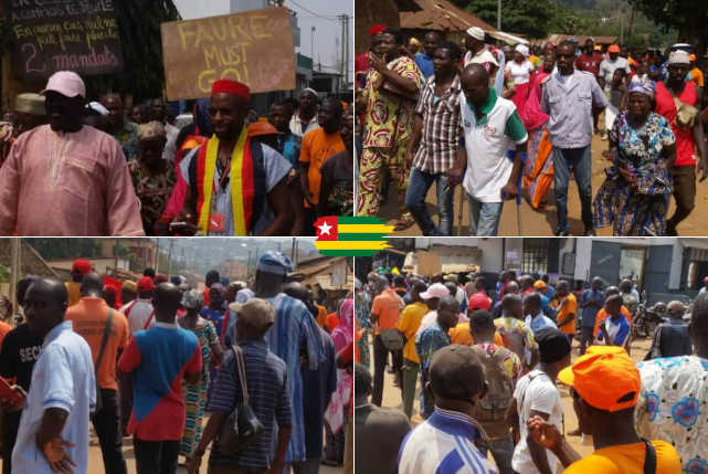 Togo, Marches de la C14 du 26 janv. 2019 : Malgré les intimidations policières et militaires, des Togolais dans les rues par milliers !