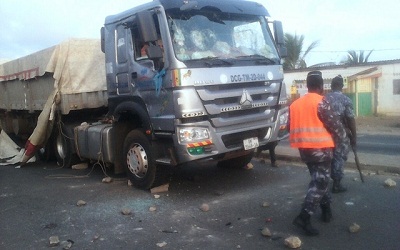 Un camion Dangoté tue un motocycliste à Agbodan
