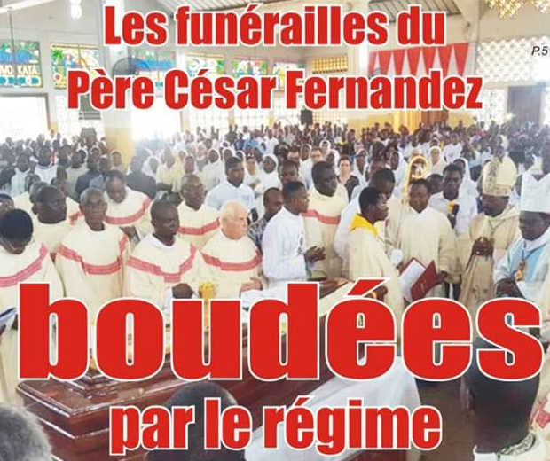 Togo, Haine sans limite contre l’Eglise Catholique : Les funérailles du Père César Fernandez boudées par le régime Faure/RPT-UNIR