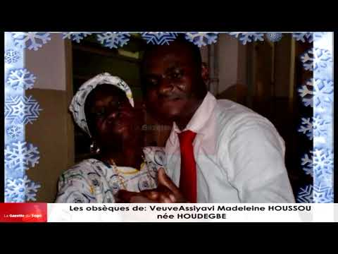 Hommage à la veuve Madeleine Assiyavi HOUSSOU née HOUDEGBE