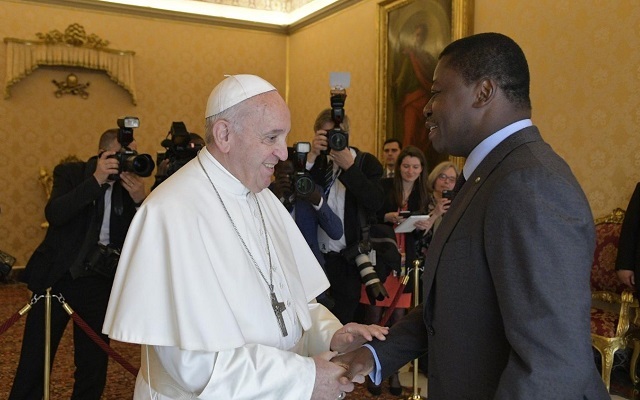 Faure Gnassingbé reçu par le Pape François ce lundi au Vatican
