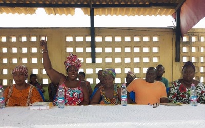 Les femmes revendeuses du marché de Kodjoviakopé protestent contre une expulsion de leur lieu de commerce