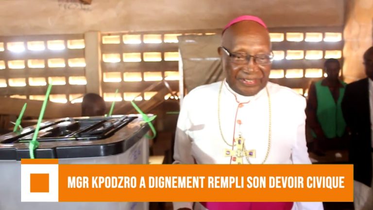 Mgr KPODZRO a dignement rempli son devoir civique