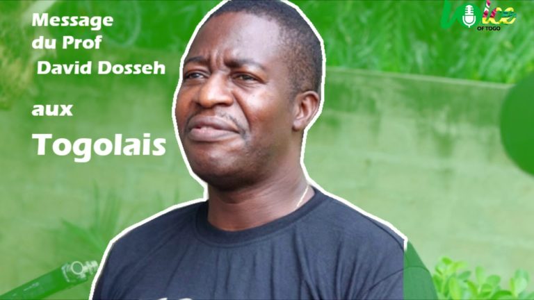 Message du prof David Dosseh aux Togolais après l’interdiction de la marche silencieuse