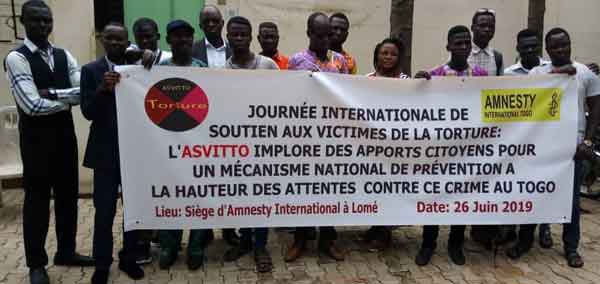 L’Association des Victimes de Torture au Togo plaide pour le respect des lois                                                                            26 juin 2019