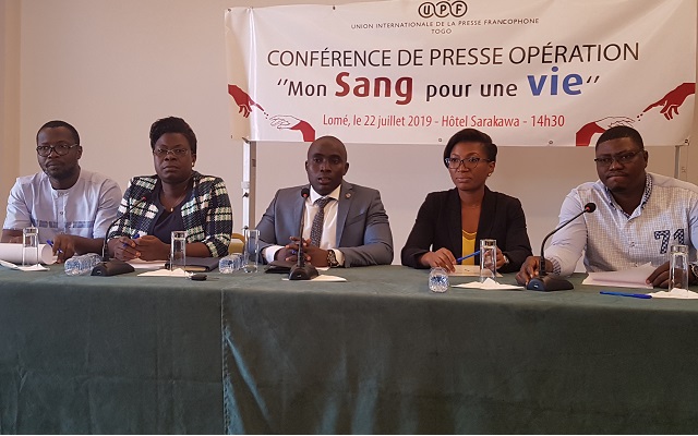 Du sang pour sauver une vie : L’UPF-Togo appelle les journalistes au geste humaniste