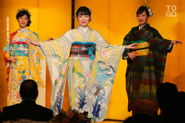 Un kimono, symbiose de deux cultures