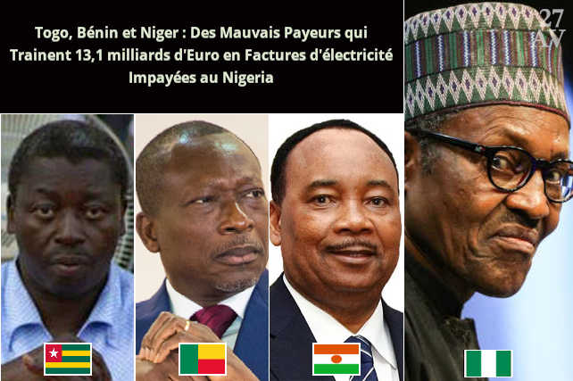 Factures impayées : Le Nigéria menace de couper l’Electricité au Togo, au Bénin, et au Niger