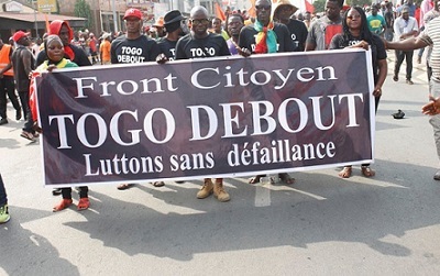 Togo Debout membre du mouvement 