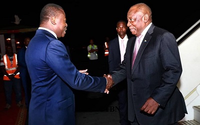 Cyril Ramaphosa en terre togolaise pour 48 heures