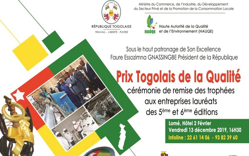 Prix togolais de la qualité : Des entreprises primées le 13 décembre prochain à Lomé