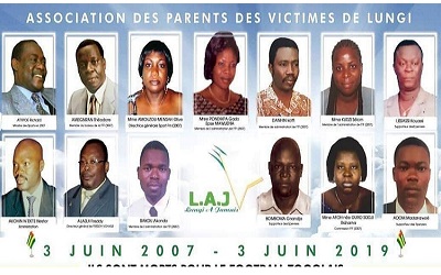 Crash de Lungi : Les ayant droits des victimes assignent 3 entités en justice à Lomé