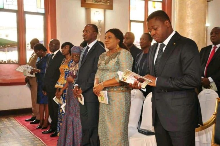 Togo :Faure Gnassingbé à la messe d’intronisation de Mgr Barrigah