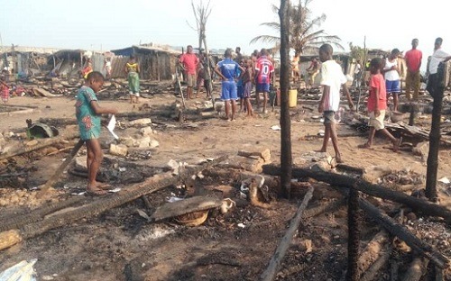 28 ménages réduits en cendre à Haca Condji dans un incendie ce lundi