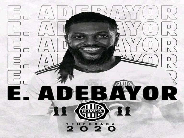 Togo/Football: Emmanuel Adebayor s’engage avec le club sud-américain Le Club Olimpia.