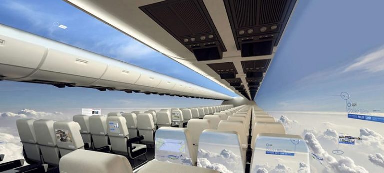 Bientôt, les avions sans fenêtres permettront aux passagers de voir le monde qui les entoure