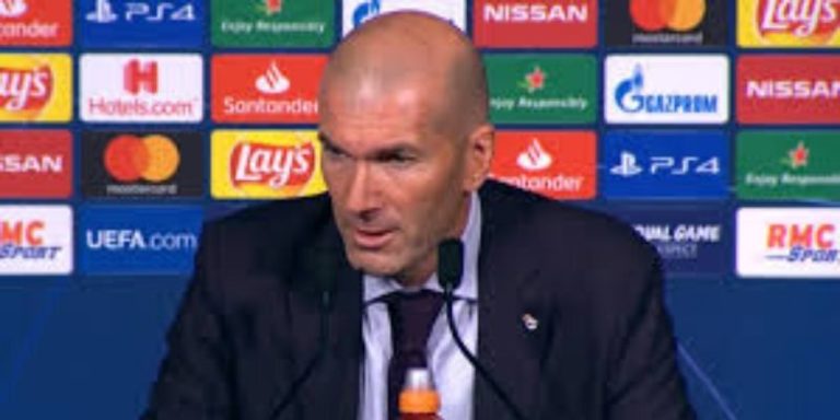 LdC / Real Madrid : la réaction de Zidane après la déroute de son équipe en fin du match
