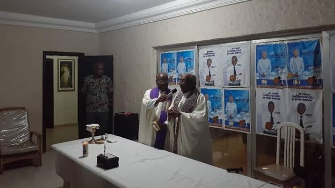 Mgr Kpodzro célèbre une messe au domicile d’Agbéyomé