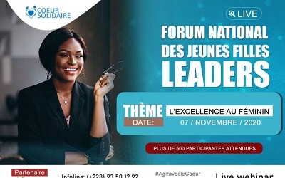 Togo – Cœur solidaire organise un forum  sur l’ « Excellence au féminin » ce 7 novembre